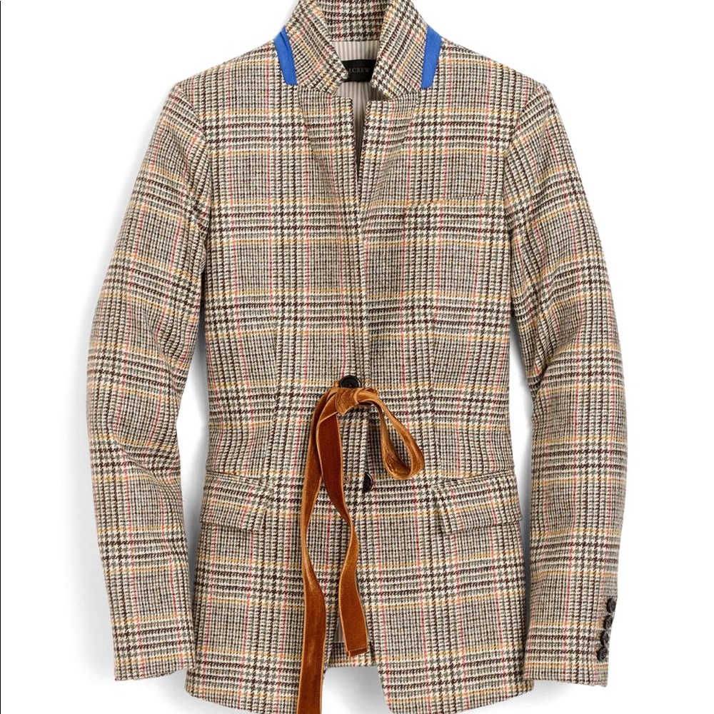 J Crew Regent Plaid Blazer